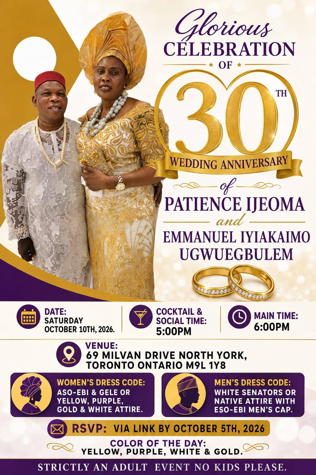 Glorious Celebration of 30 years of Marriage